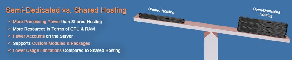 Semi-dedicated hosting  - 2