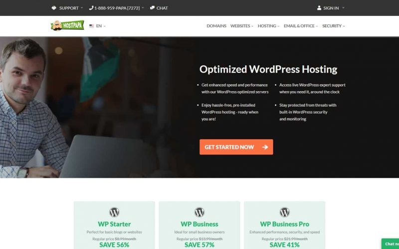 HostPapa WordPress Hosting